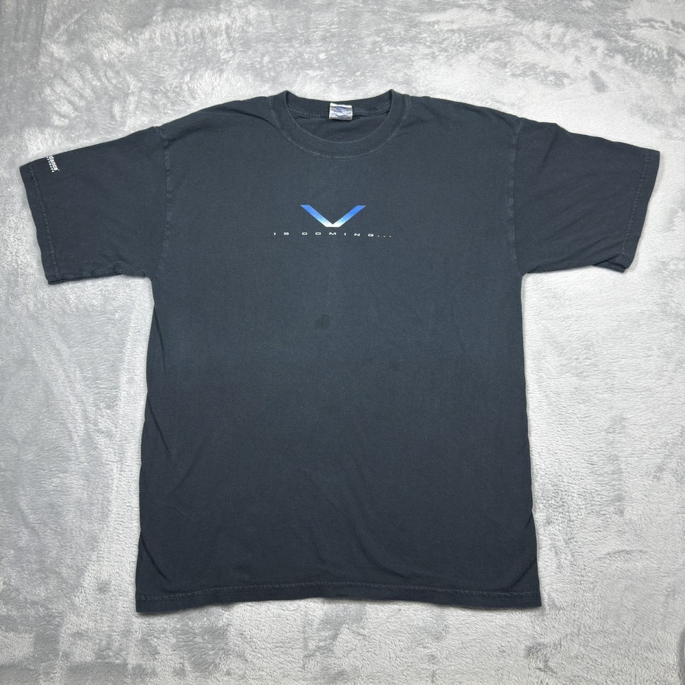 Guidance Software Shirt Mens Large‎ Black V Is Coming Promo T-Shirt 2000s Faded